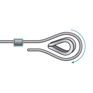 Cara Pembuatan Wire Rope Sling Wire rope sling yang dibuat dengan ferrule 