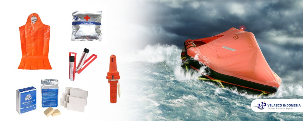 Daftar Perlengkapan yang Wajib Ada di Life Raft atau Rakit Penyelamat velasco indonesia