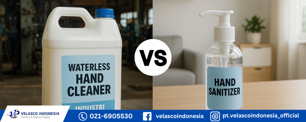 Perbedaan Waterless Hand Cleaner Industri dan Hand Sanitizer