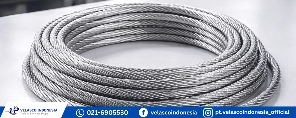Jual Wire Rope 7x19 Stainless 304